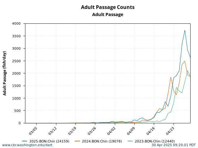 Adult Passage Counts Graphics and Text graph