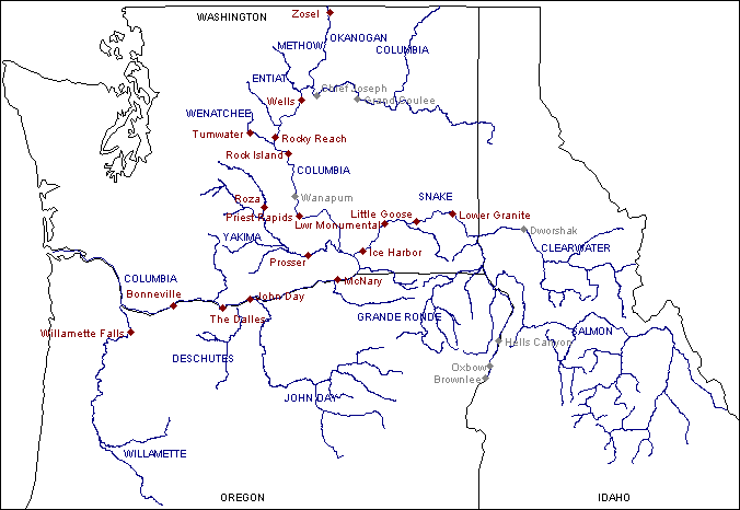 Map of Adult Data Collection Locations