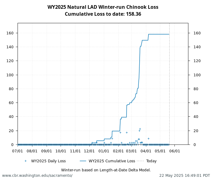 graph loss Natural Winter-Run Chinook Salmon